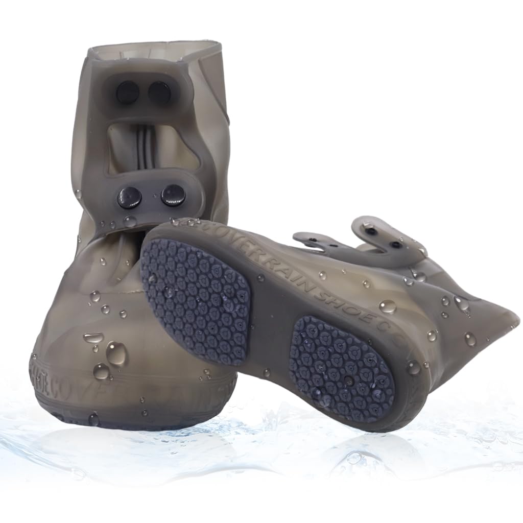 PALAY® Waterproof Shoe Covers for Kids, Men, Women, Anti-Slip & Reusable Shoe Cover for Rainy Season, TPE Sole Rain Boots with Elastic Design Outdoor Footwear Protector for Monsoon