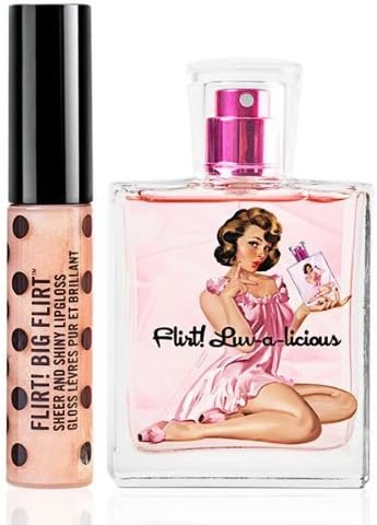 Flirt! Luv-a-licious 1.7 oz (50 ml) Perfume Spray and Big Flirt Lip Gloss Duo Boxed Set