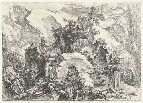 Tableau squelette et skulpturen Piranesi 60x90cm pour bureau