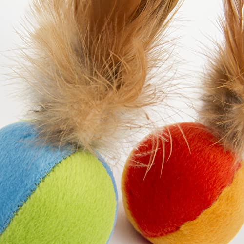 Smartykat 39341 2 Count) Flutter Balls Feather Cat Toys thumb #1