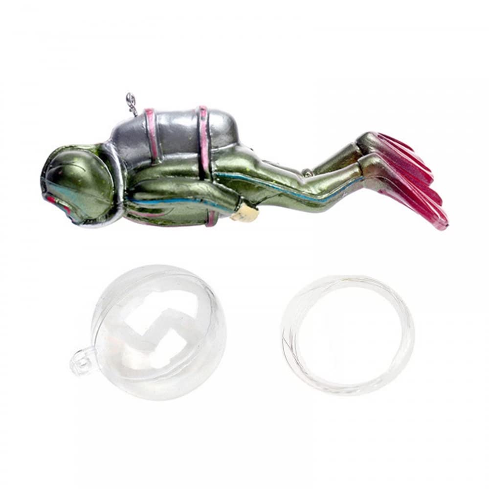 DONGKER Floating Diver Aquarium Decoration,PVC Fish Tank Accessories with Wire and Ball Suitable for Fish Aquariums Swimming Pools