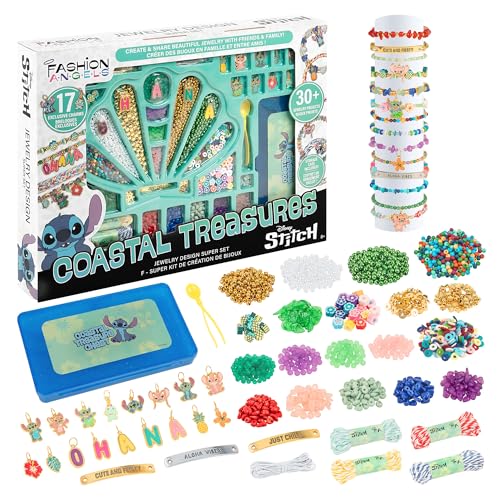 Fashion Angels Disney Stitch Coastal Treasures Jewelry Design Super Set