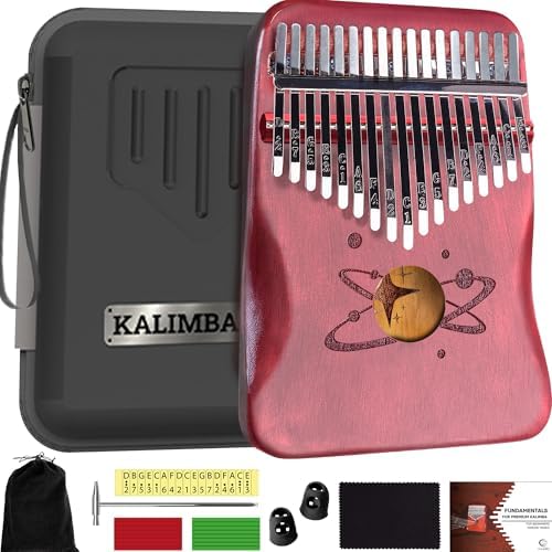 Amazon.com: Kalimba 17 Keys Thumb Finger Piano - Mbira - Solid Mahogany ...