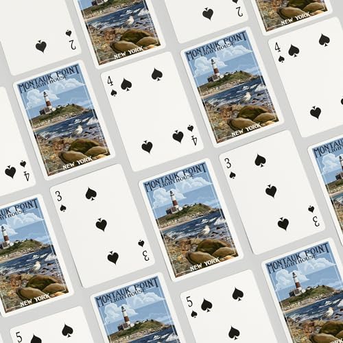 Baraja Póker Montauk Point Lighthouse, 52 cartas miniatura 4