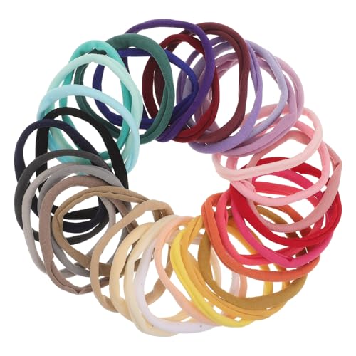 Élastiques à cheveux petites filles : lot de 108 bandeaux doux colorés pour queues de cheval