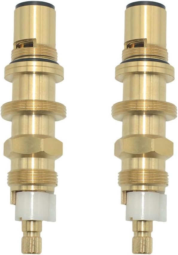 Premium Brass Faucet Cartridge Replacement Valve, Shower Valve Faucet Cartridge Brass Construction (2 packs)