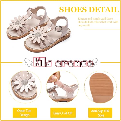 Image of Kiderence Toddler Girls Sandals Little Girls Kids Summer Shoes Toddler Sandals