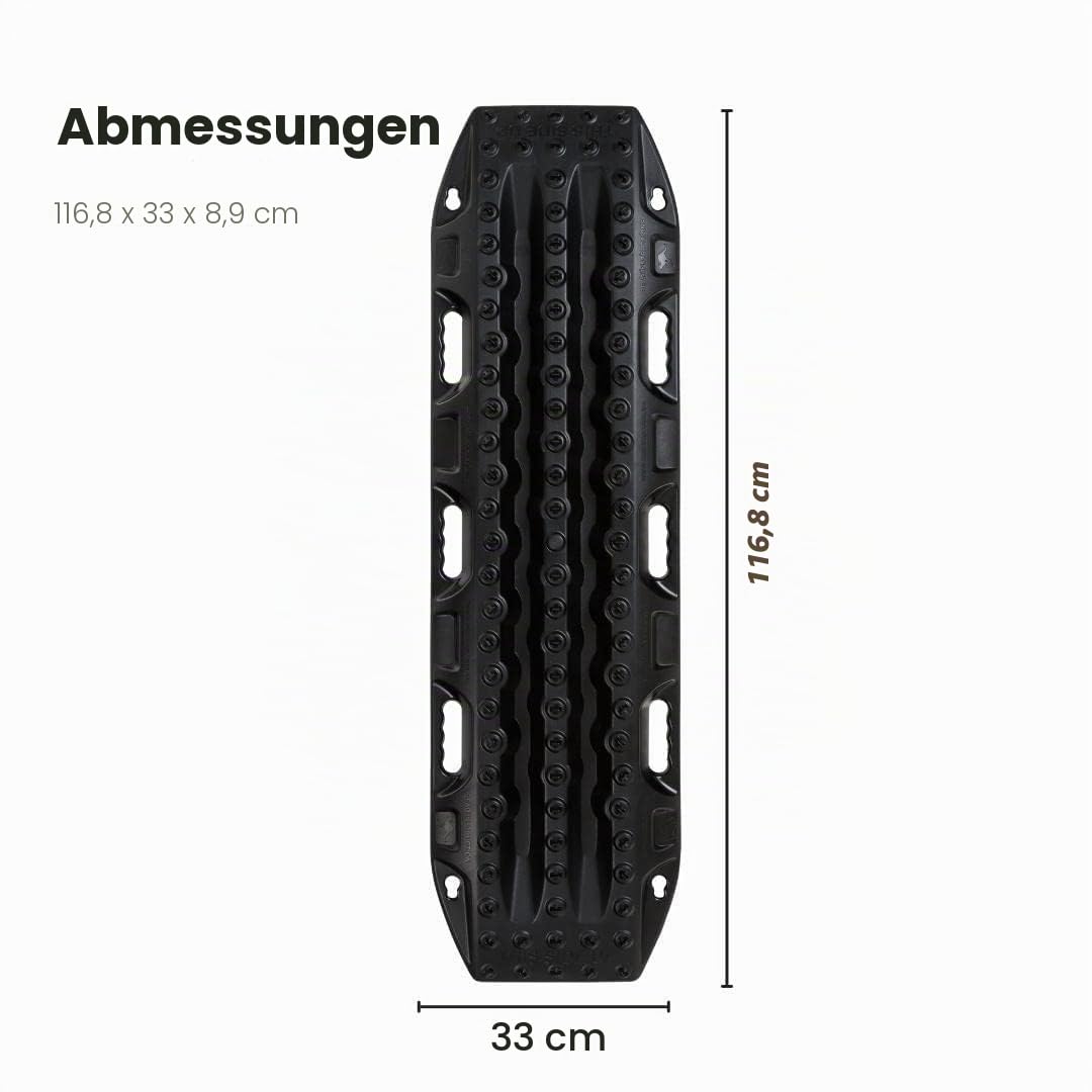 MAXTRAX MK II Off-Road Bergungs-Boards Sand Matsch Schnee Orange (Schwarz)