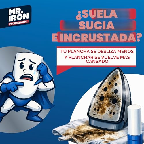 Miniatura 2 de Mr. Iron Stick Limpiador Para Plancha Universal, Made In Italy. Elimina Incrustaciones, Cal, Almidón Y Suciedad De La Suela. Perfecto Para Todo Tipo De Planchas, Fácil De Usar, Seguro