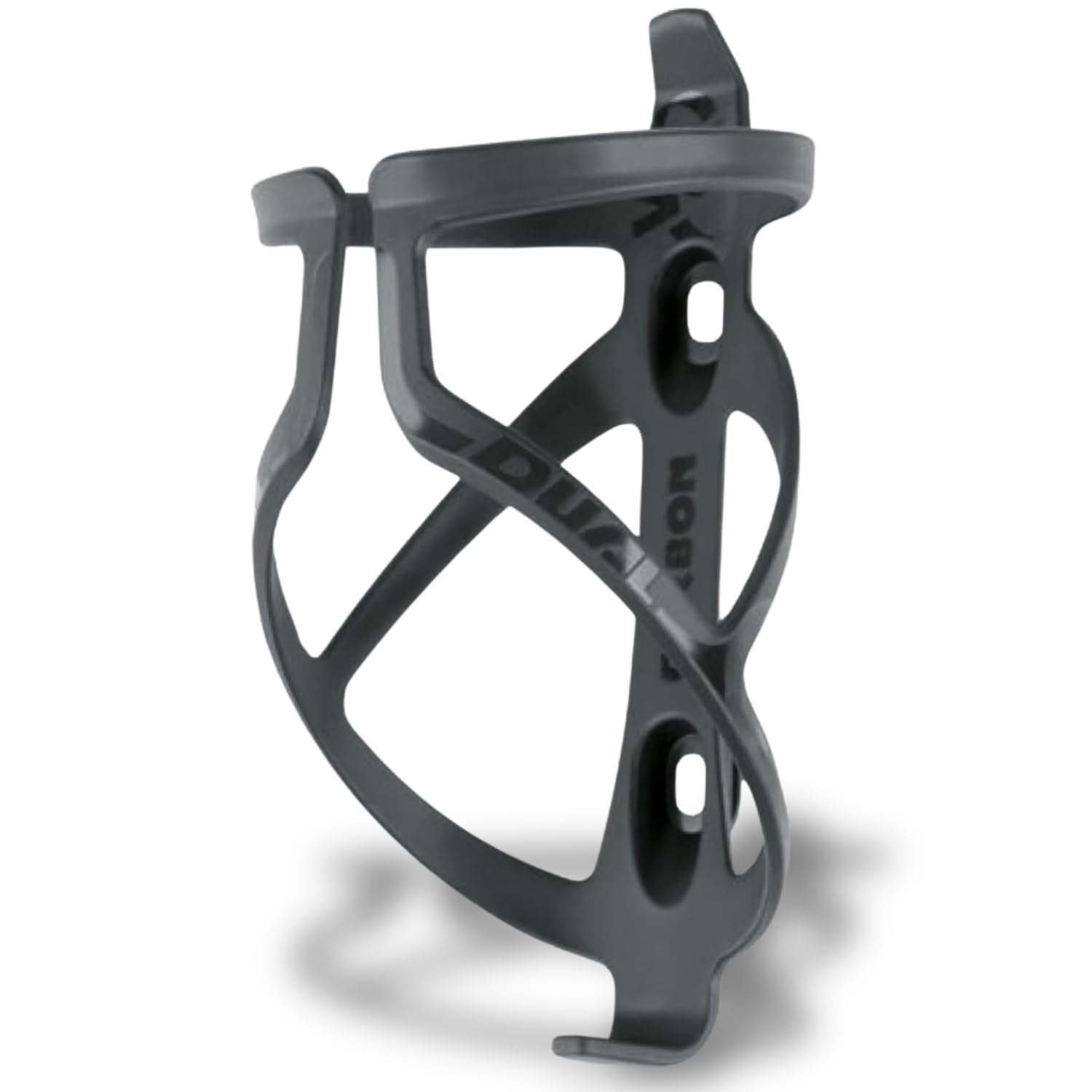 SKS GERMANY DUAL Flaschenhalter für Fahrräder (Fahrradzubehör aus recycelten Carbonfasern, leicht und stabil, für alle gängigen Fahrradflaschen), schwarz