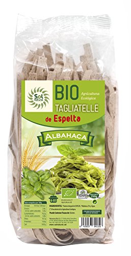 Solnatural 700114 Tagliatelle De Espelta Con Albahaca Bio 250 G, Bambú