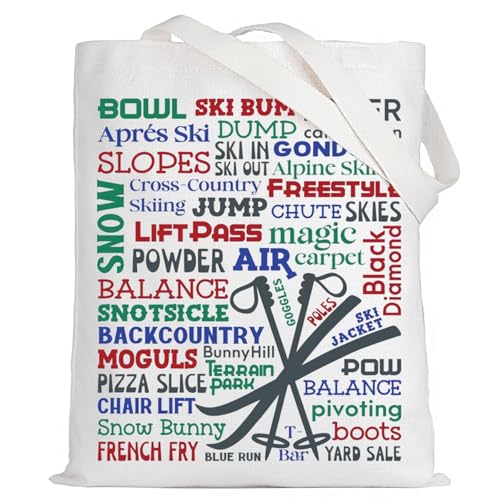 Sac en toile de skieur LEVLO grand cabas d'hiver pour snowboard