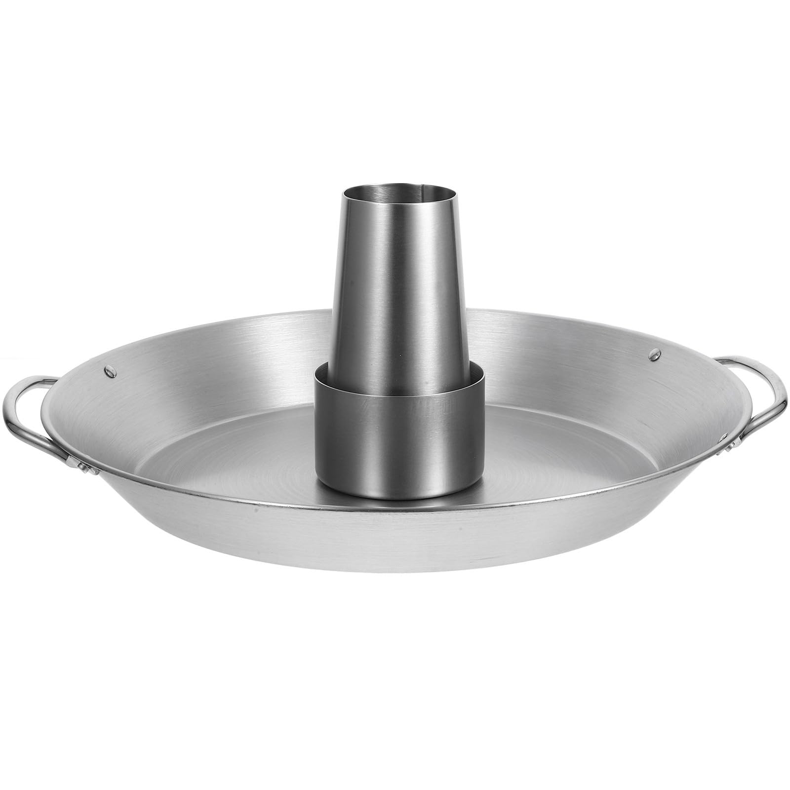 TOYANDONA Bandeja para Parrilla de Pavo de Acero Inoxidable, Plata
