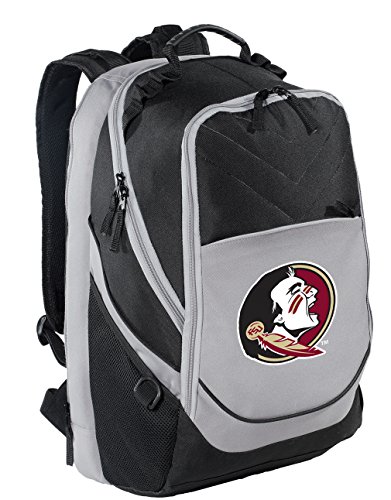 Image of Broad Bay Florida State Backpack | Official FSU Seminoles Logo, Padded Laptop Computer Section, Premium 600 Denier Nylon Fabric,