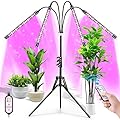 Felibeaco Plant Grow Lights for Indoor Plants Full Spectrum, LED Floor Plant Lights for Indoor Growing with Adjustable Stand (14"-63"), Indoor Plant Grow Lamp with Timer, Auto On/Off for House Plants