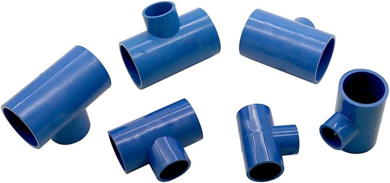 Generic Utility Hose Butt Hose Connector Adapter PVC Inner Diameter 20/25/32/40Mm Reduction 3 Way T-Shaped Garden Greenhouse Farm Water Supply Pipe Fittings Aquarium Adapter/White