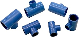 Conector en T Reductor de PVC for tubería de Agua de riego de jardín, Adaptador Azul, 25-20, 32-20, 32-25, 40-20, 40-25, 40-32, 1 Unidad