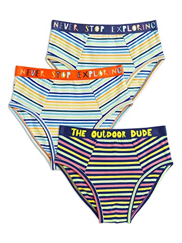 Image of XY Life Arcade Modal Briefs for Boys, Relaxed Fit, Stripes