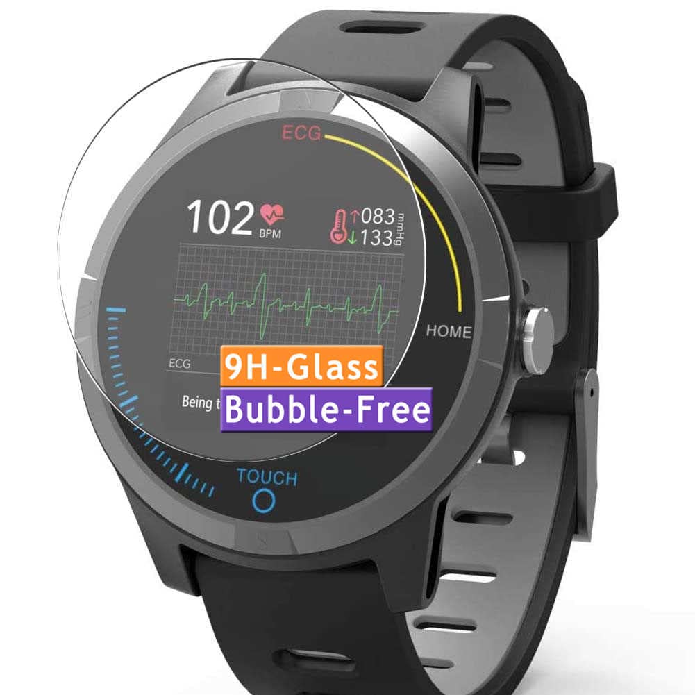Vaxson3-Pack Tempered Glass Screen Protector, compatible with PRIXTON SWB28 1.3" Smart Watch smartwatch, 9H Protective Guard Film Protectors New