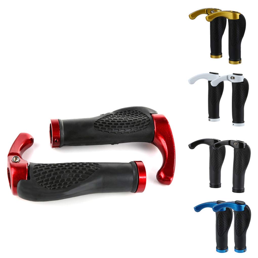 Antislip Fahrradgriffe Ergonomisch, Horn Lenkergriffe Für MTB, Trekkingrad, E-Bike, Cityrad Rennrad Und Faltrad Aus Rutschfestem Gummi Rubber