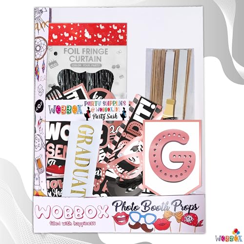 Image of Wobbox Graduation Props for Adults, Graduation Party Props, Happy Graduation Banner, Graduation Sash, Graduation Party Decorations Items (FP5054)