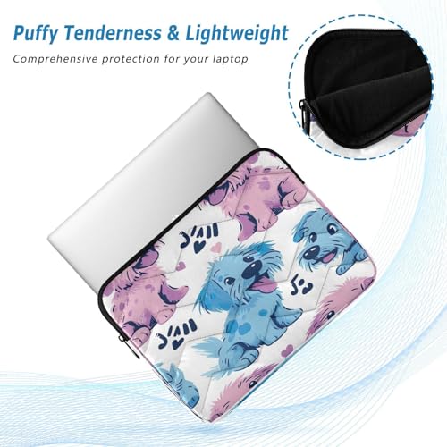 Funda para portátil 13-14 pulgadas impermeable con diseño de perros miniatura 5