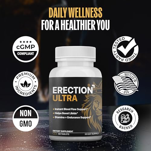 erect ultra  performance pills for men fast acting blood flow amp enhanced circulation stamina girth and hardness  helps achieve amp sustain hard on39s  20 research backed ingredients - 60 tablets