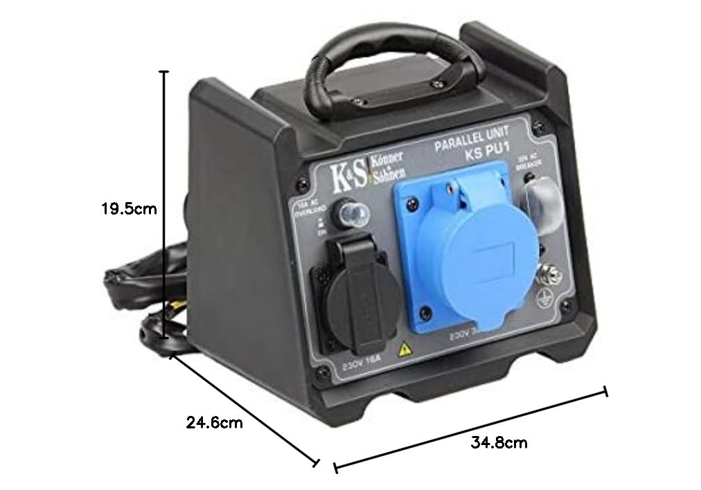Die Parallelschaltbox KS PU1 von Könner & Söhnen ermöglicht eine höhere Gesamtleistung von, Spannung: 230 V, Höchstleistung: 7 kW