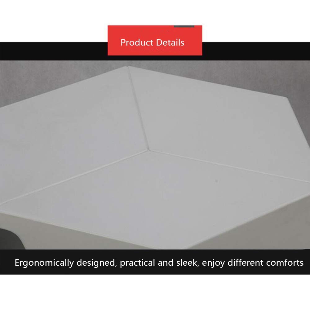 Amazon｜Virod 六角コーヒーテーブル、プラスチック三角形のサイド