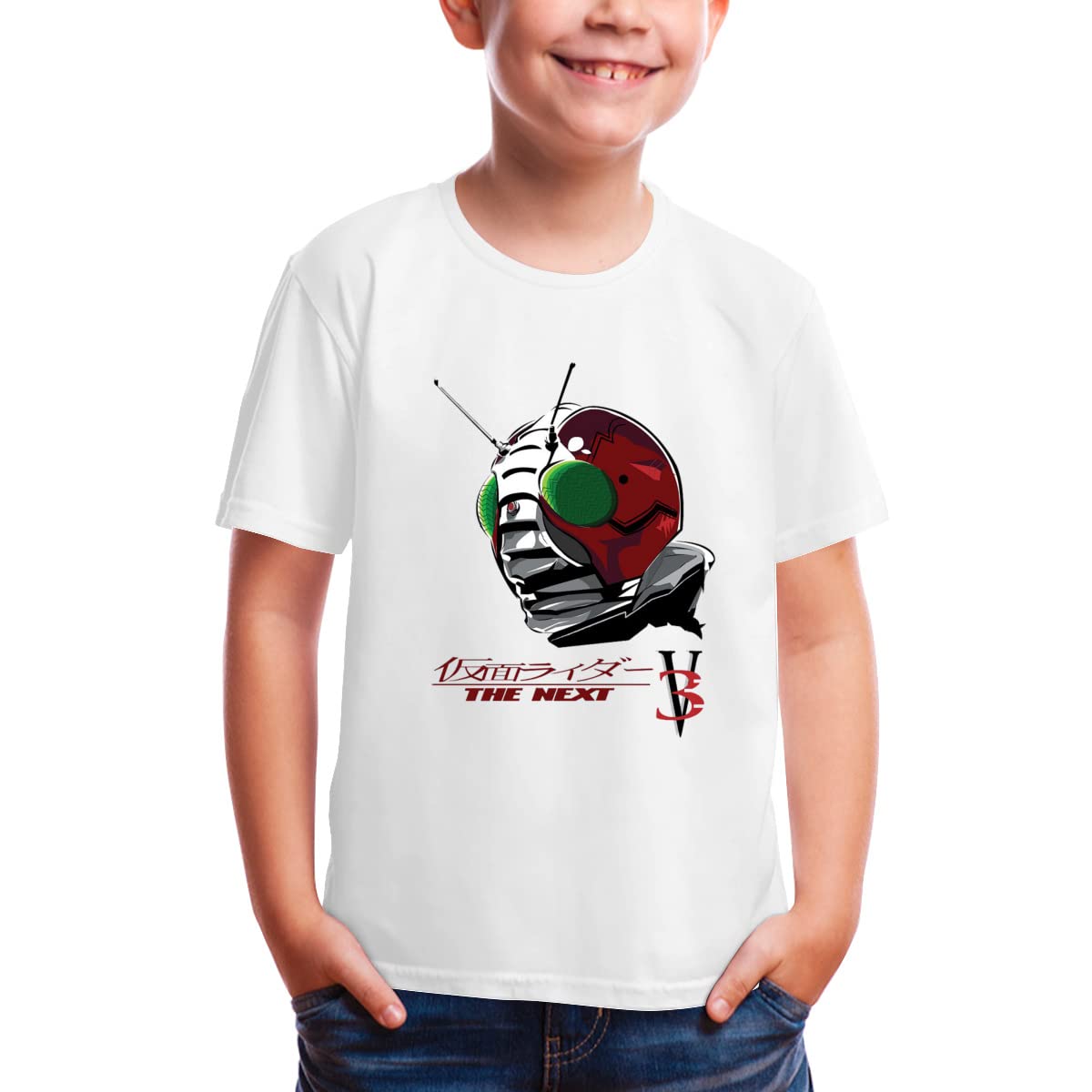 Amazon.co.jp: tシャツ キッズ 子供服 仮面ライダーV3 半袖 ティー  