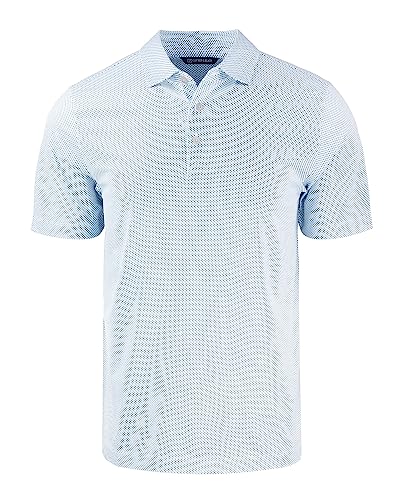 Cutter & Buck Pike Eco Symmetry Print Stretch Recycled Mens Polo