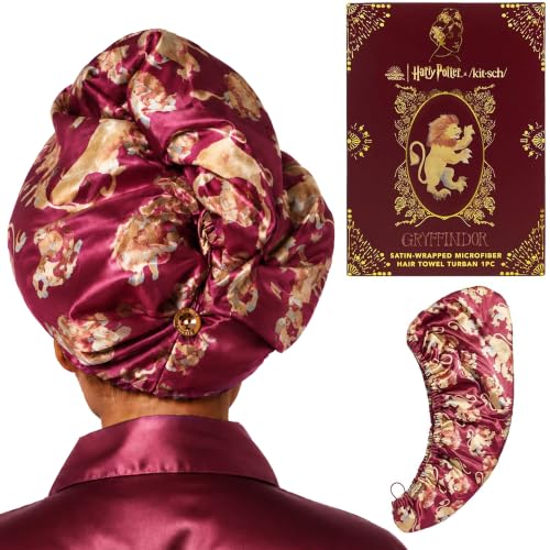 Kitsch x Harry Potter Microfiber Hair Towel Wrap for Women - Gryffindor - image 1