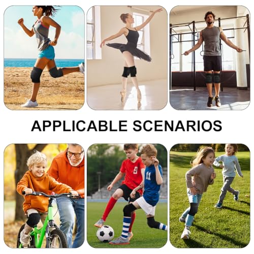 Flintronic Volleyball Knieschoner, 1 Paar Knieschoner Tanzen Volleyball, Knieschützer Dicker Schwamm, Verdickung Anti-Kollision Knie Schoner Unisex für Tanzen Basketball Tennis Yoga MTB Sport-M/L