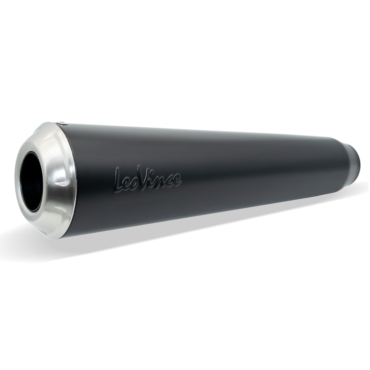 LeoVince Kit silenziatore finale universale CLASSIC RACER RACING Black Edition acciaio inossidabile nero, Ø 50mm, destra