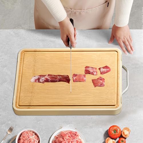 Planche à découper en acier double face réversible et hygiénique pour aliments - 3