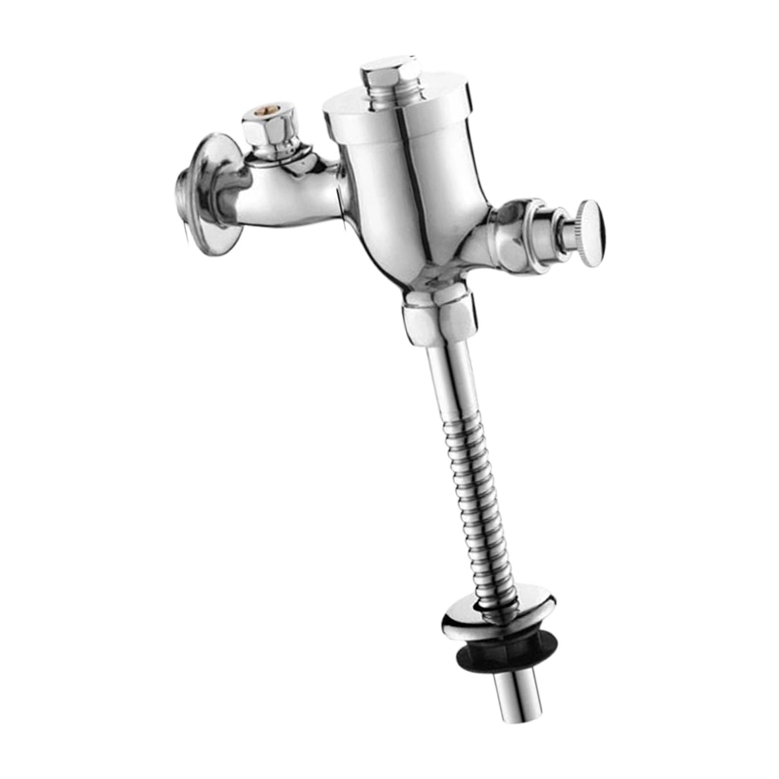 Fromceo E1 Manual Press Styles Push Urinal Flush Adapter Easy Installation Heavy Type Urinal Flush Adapter Water Flows Control Manual Press Type