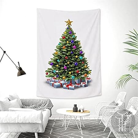 Amazon クリスマスツリー 場所を取らない 大判150 100cm 壁掛け 1枚 飾り付け タペストリー 選べる12種類 飾る クリスマスの準備はお早めに 14 クリスマス雑貨 おもちゃ