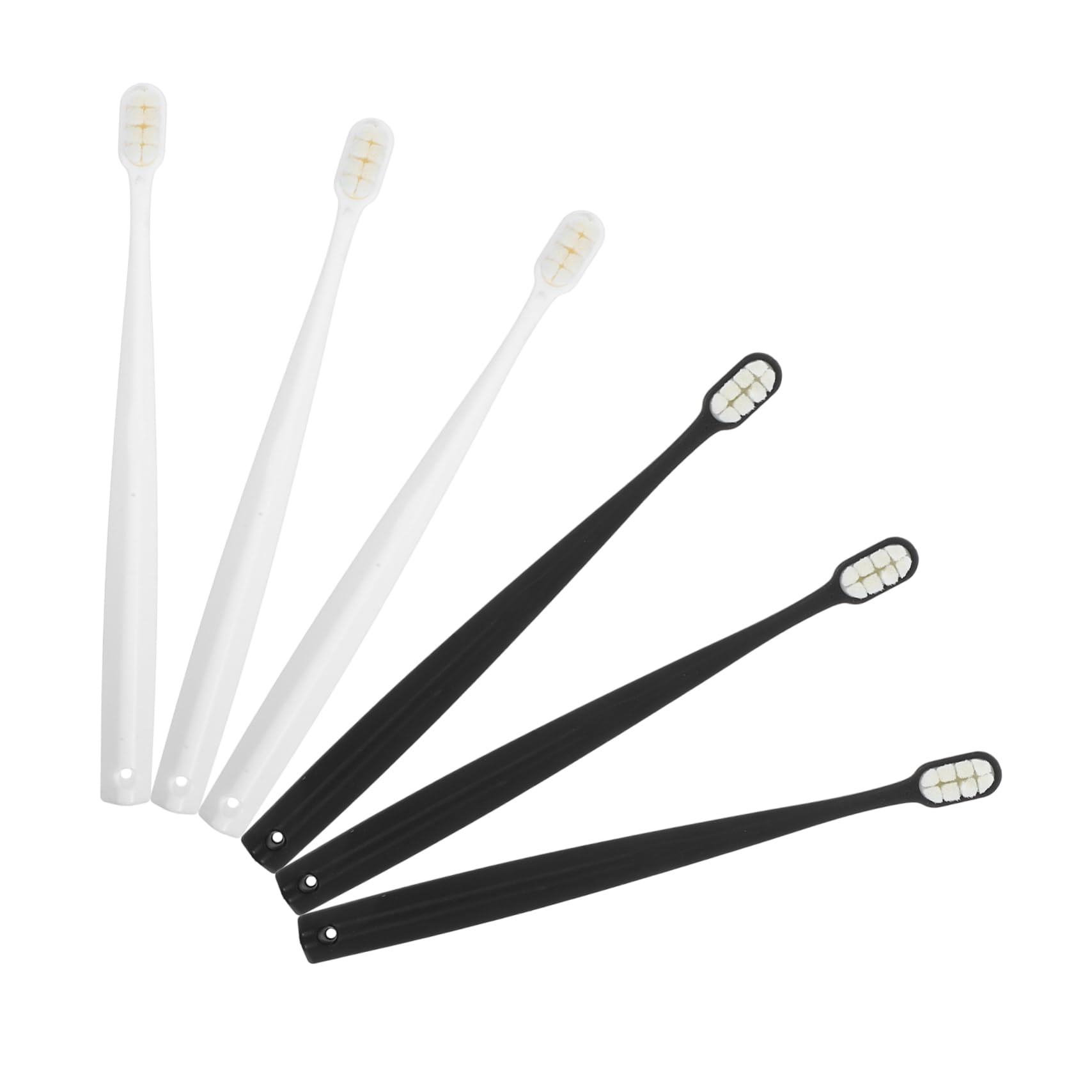 3 Set Spazzolini Morbidi Portatili Per Denti Design Ergonomico E Compatto Per Uso Per Gengive Sensibili E Dei Denti 6 Pezzi*3