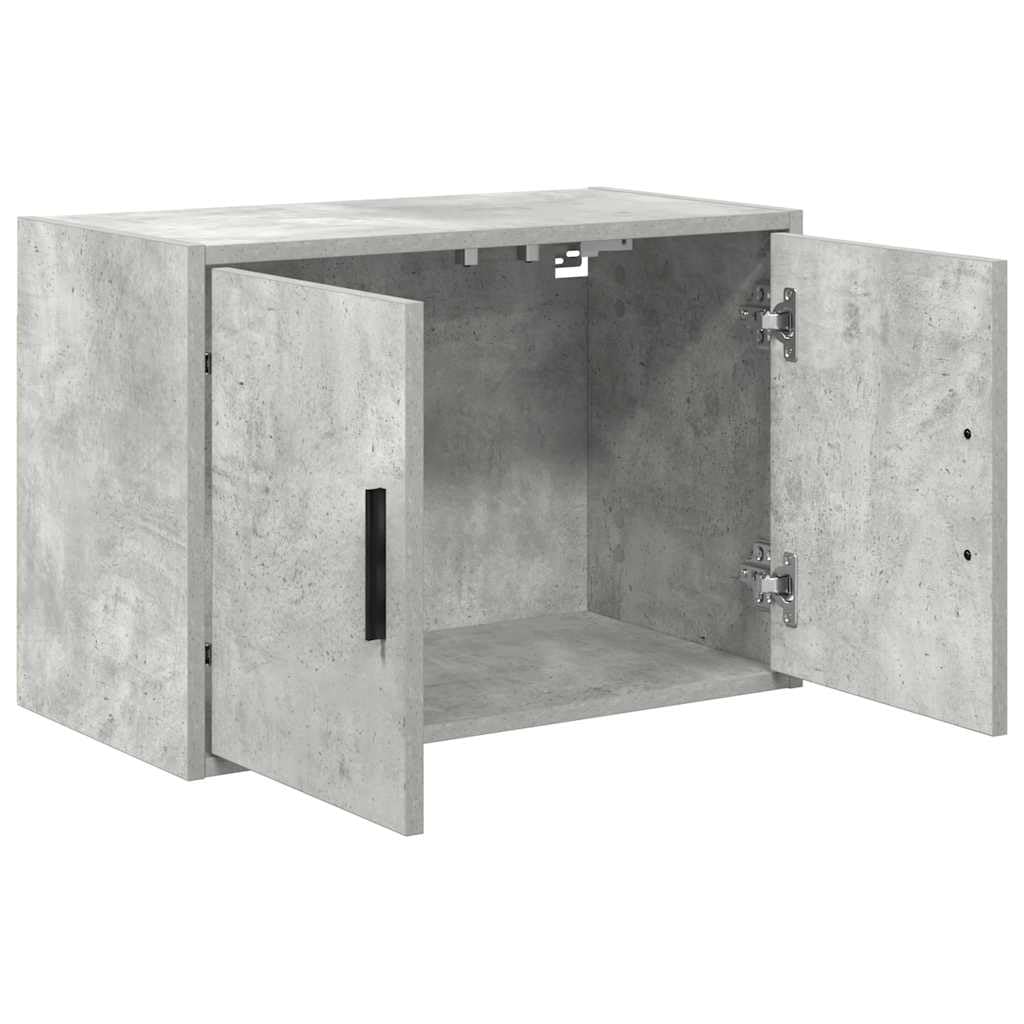 vidaXL Pensile per Garage Grigio Cemento in Legno Multistrato