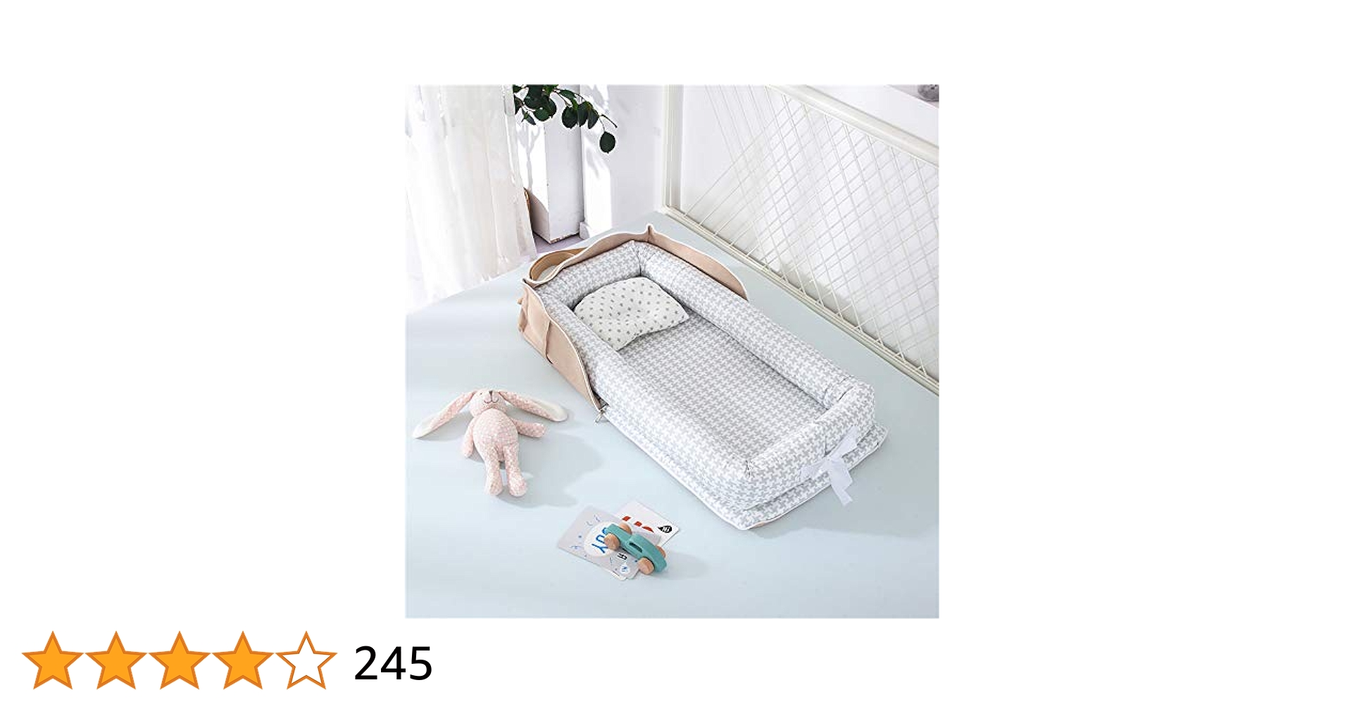 KLさん専用 ベビーベッド 添い寝可能 Amazon | Luddy ベビーベッド 新生児 枕付き ベッドインベッド