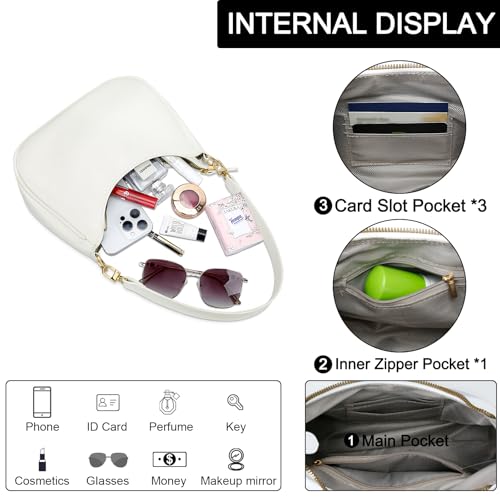 Image of KKXIU Shoulder Bag for Women Cute Hobo Purses and Handbags Retro Clutch Underarm Purse | Cute