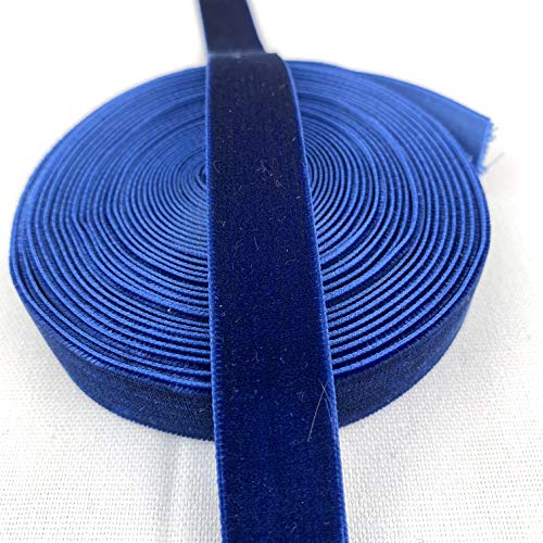 Worlds Navy Velvet Ribbon 5 Yards 5/8