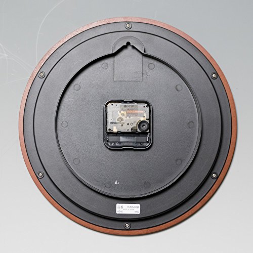 Reloj de pared analógico Seiko marco de madera miniatura 2