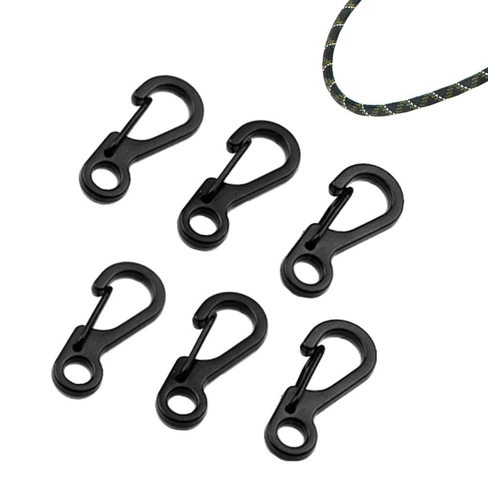 10 Mini Moschettoni Portachiavi - Lega Di Zinco - Per Outdoor, Chiavi, Zaini - Set Economico