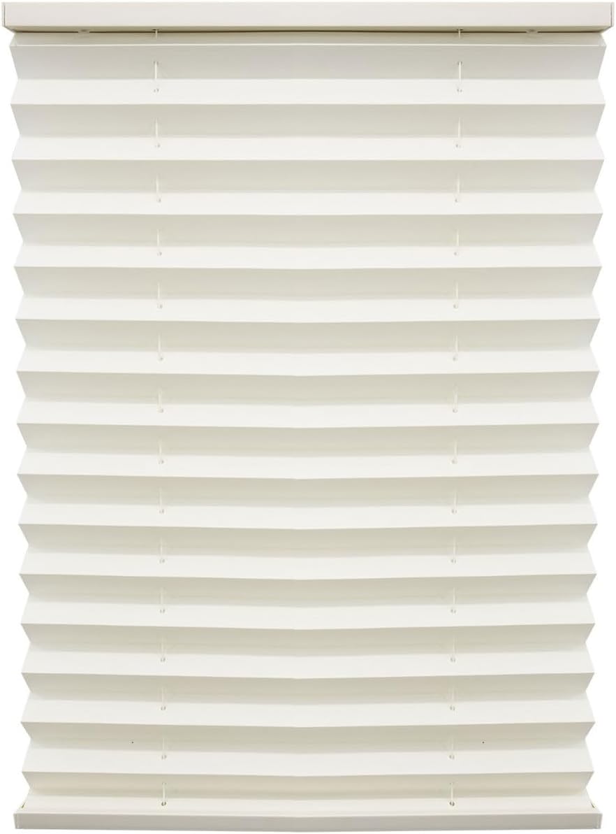 RecPro RV Blinds Pleated Shades | Cotton | RV Window Shades | Camper | Trailer (38" W x 24" L)