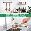 Wooden Soup Spoon for Cooking, Teak Acacia Soup Ladle, Non-Toxic Natural Wood Serving Spoon for Gravy Sauce Porridge, Long Handle Deep Scooper Server Utensil, No-Scratch Cookware Surface,10.6″ #5