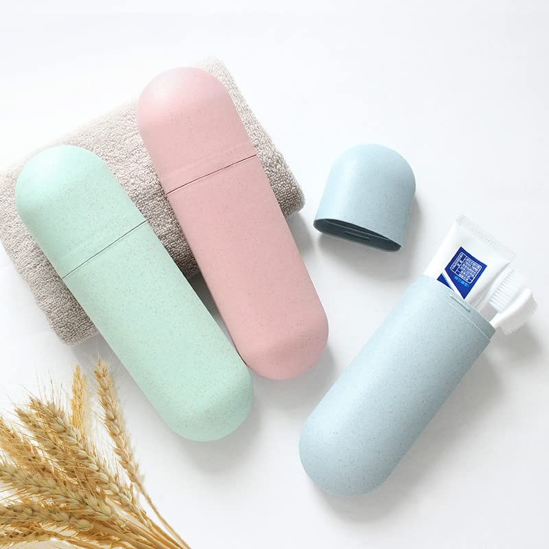 Soporte para cepillo de dientes, estuche portátil para cosméticos, organizador de baño para cepillo de dientes eléctrico, organizador de viaje (1 unidad) (rosa)