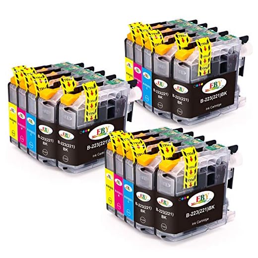 EBY LC223 LC223XL Cartuchos de Tinta Compatible para Brother MFC-J4420DW DCP-J4120DW MFC-J4620DW DCP-J562DW MFC-J5320DW MFC-J5620DW MFC-J5720DW MFC-J5620DW MFC-J680DW MFC-J4625DW MFC-J480DW MFC-J880DW