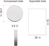 Vista 5 de 10 toallas de baño comprimidas para viajes al aire libre y emergencias, 55 x 28 pulgadas