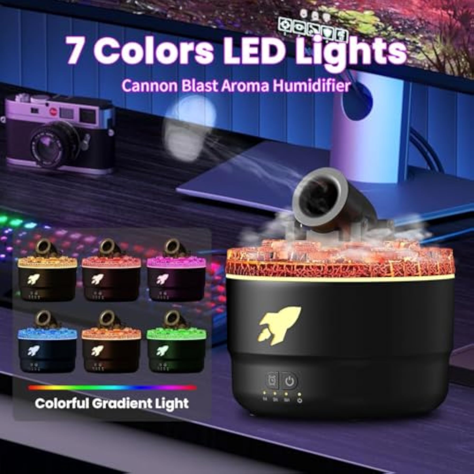 Home Fragrance Aroma Oils Diffuser Humidifier, 280ml